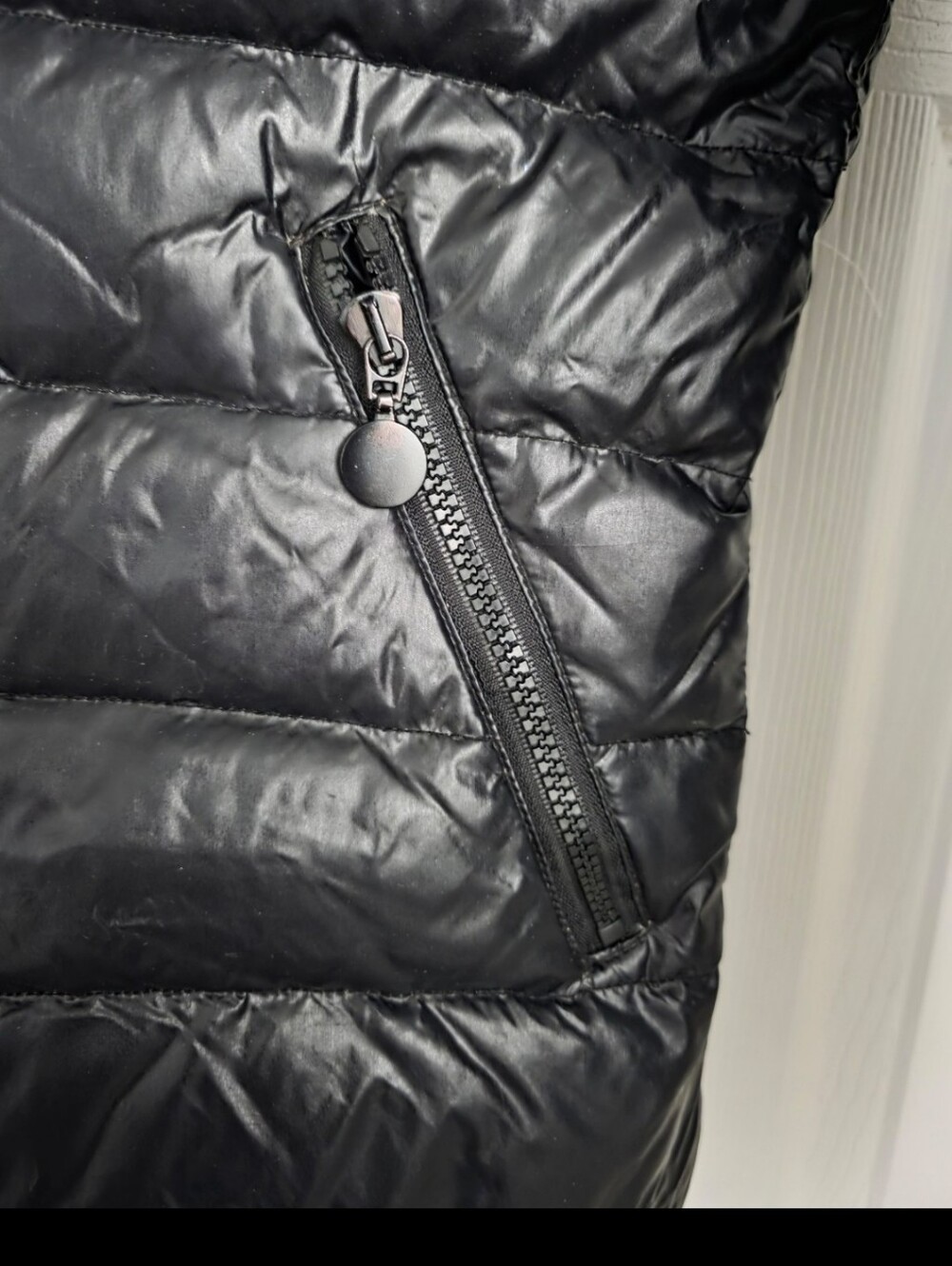 MONCLER BADY GLOSSY Black Quilted Puffer Jacket Luxury 2 Vintage Y2K Ski Snow - Picture 13 of 16